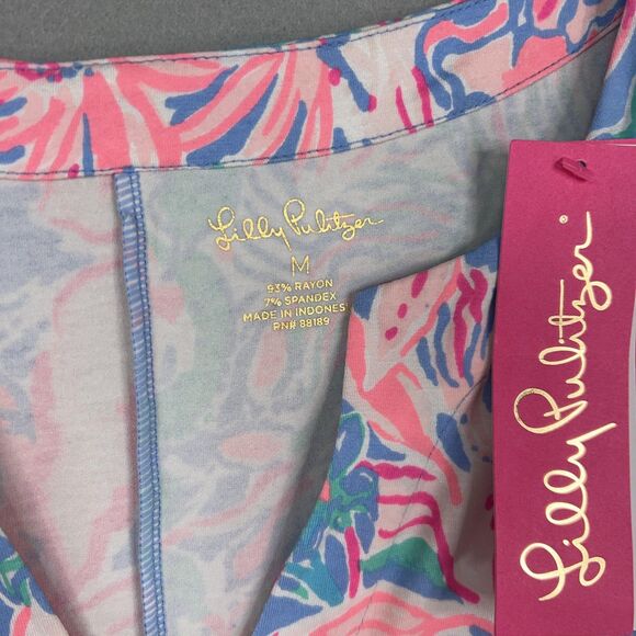 Lilly Pulitzer Dress Womens Medium Sophiletta UPF 50+  Blue Peri Resort Preppy - Picture 4 of 15